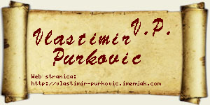 Vlastimir Purković vizit kartica